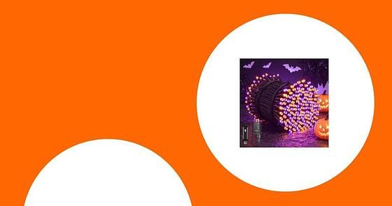 2-Pack 98' ILLUMINEW 150-Count Orange Halloween String Lights $9.99 + Free Shipping w/ Prime or on $35+