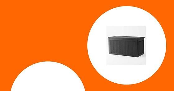 Homall 98 Gallon Deck Box with Lockable Lid(Black) $59.84 + Free S&H at Walmart