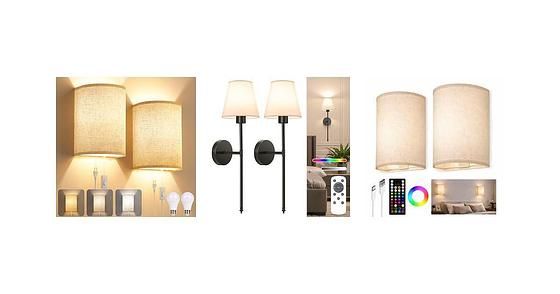 Kichler 1-Light Hardwired/Plug-in Wall Sconces (4 Styles) $12.49 + Free Shipping