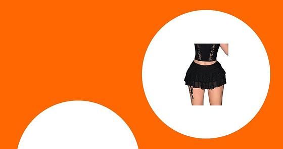 RanZZRan Y2K Women's Sparkly Layered Ruffle Mini Skort w/ Built-in Shorts and Pocket (3 Colors) $5.00 + Free Shipping w/ Prime or on $35+