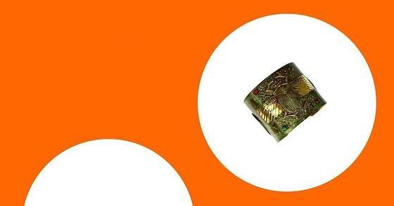 Review of Elaine Coyne Collectible Artwear Handmade Egyptian Motif Wide Cuff Bracelet