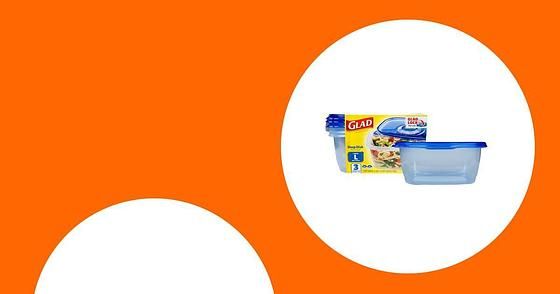 3 Ct 42 Oz Glad GladWare Tall Entree Containers, Large Square $5.08 + Free S&H w/ Prime or $35+