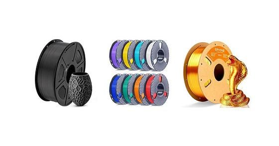 KINGROON 22LBS PETG 3D Printer Filament 10 Rolls 1KG 1.75MM Mix Color Free Shipping