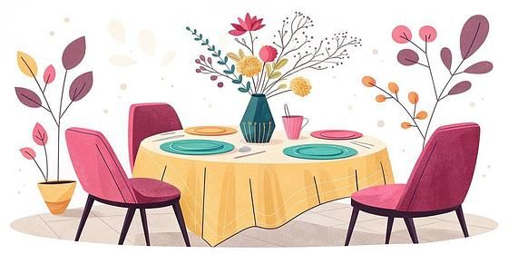 おしゃれなダイニングテーブルセット