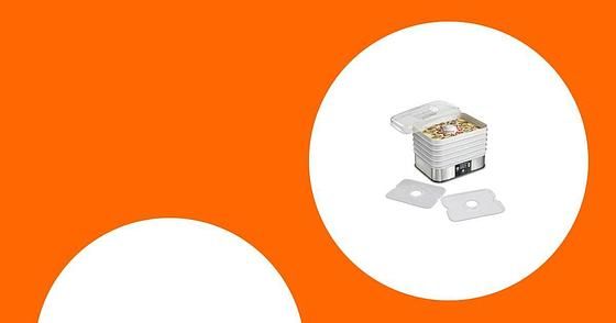 Hamilton Beach Digital Food Dehydrator for Fruit and Jerky, Vegetables and More, 5 Trays, Adjustable Temperature, 48 Hour Timer + Auto Shutoff, Grey (32100A)