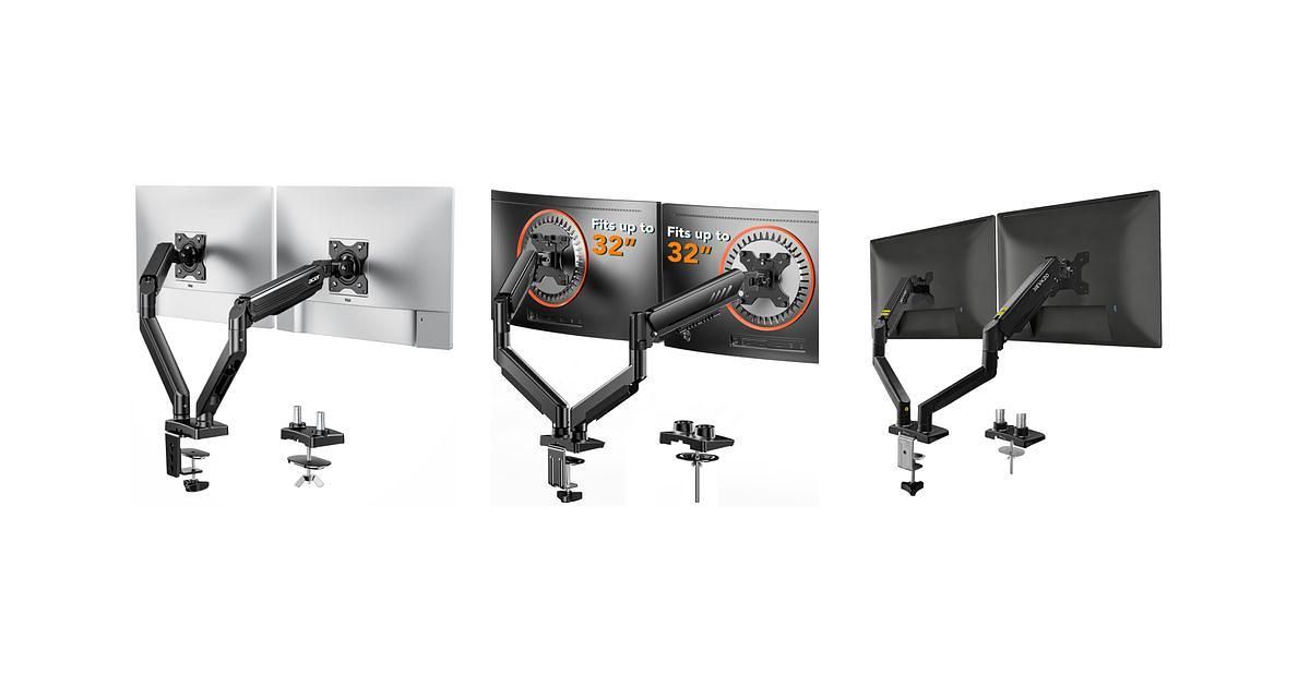 Monitor Arms for Dual-Screen Home Offices With Limited Desk Space
