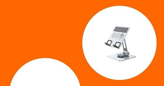 ORICO 360° Rotating Tablet Stand, Height Adjustable Aluminum Alloy Holder $13.79 after coupon