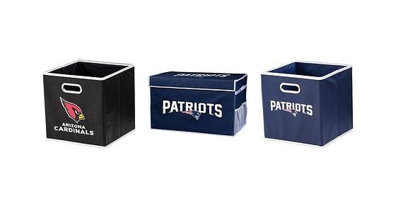 Franklin Sports NFL Storage Footlocker Bins - Large Folding Organizer Containers - NFL Teams PATRIOTS , Colts , Cardinals $15