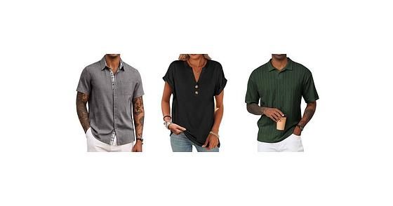 Kenneth Cole Men's Short Sleeve Woven Shirt $17.99 Green, Gray or Blue Various Sizes Free Shipping Costco.com