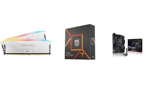 Ryzen 7 5800X3D 10th Anniv. CPU + ASUS TUF GAMING B550-PLUS WIFI II MB + 16GB Team T-Force RAM + Cooler Master Elite Liquid 240 CPU AIO $519.99