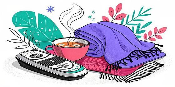 フットマッサージャーでリラックス