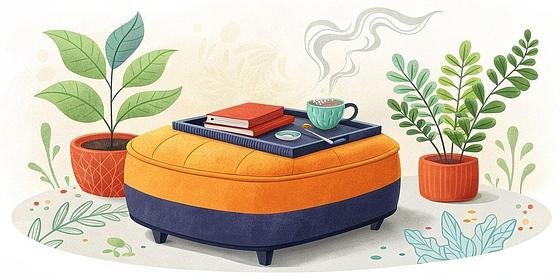 5 Chic Trays to Make Your Ottoman the Star of Your Living Room