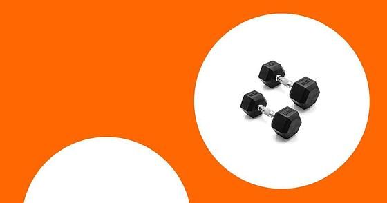 $28.99* | 20-Lb CAP Rubber Coated Dumbbell Weights (Pair) at Amazon