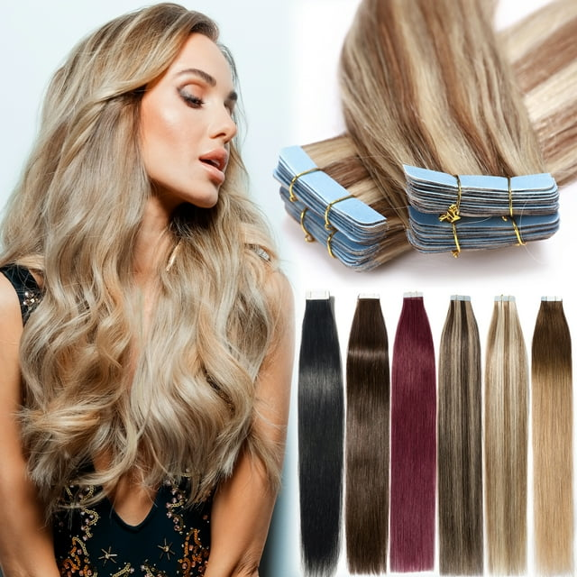 Benehair Tape In 100% Real Remy Human Hair Extensions