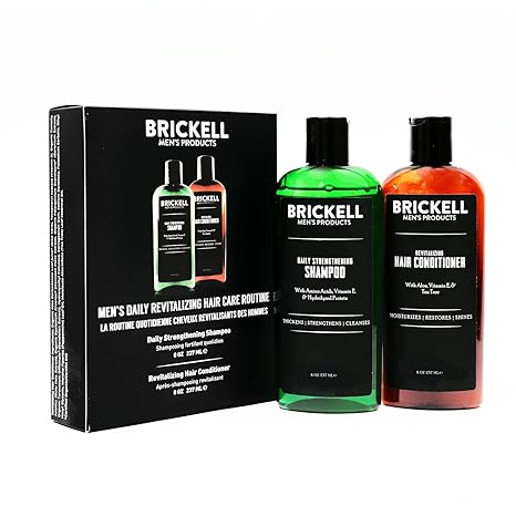 Brickell Men's Daily Revitalizing Hair Care Routine