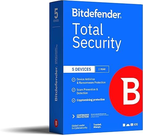 Bitdefender Total Security (5 devices, 2 yrs)