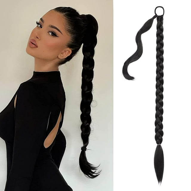 32 Inch Long Braided Ponytail Extension