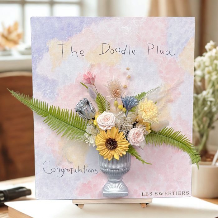 開張花藍系列 – 立體花畫